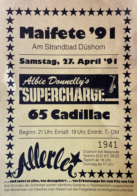 Konzert-Ticket von 1991 Allerlei Düshorn