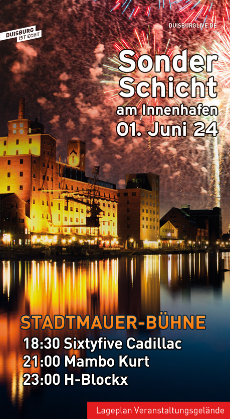 Lageplan Veranstaltungsgelände @ Sonderschicht am Innenhafen 2024 (Duisburg) Duisburg: Sonderschicht am Innenhafen 2024